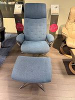 Stressless® Metro (M) Star Sessel mit Hocker Stoff