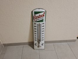 CASTROL THERMOMETRE ORIGINAL  ANTIQUE NEUHAUS  PARIS VINTAGE