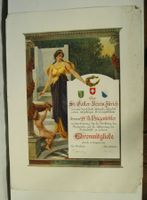 Plakat St. Gallerverein Zürich Ehrenmitgliedschaft 1920