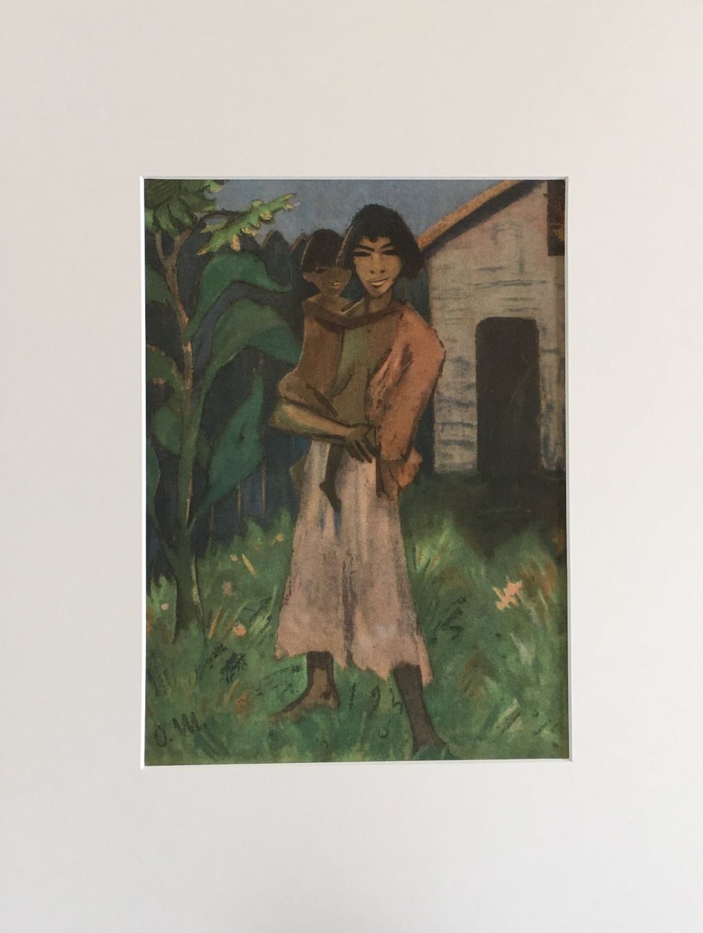 Grafica & Litografie: Otto Mueller "Stehende Zigeunerin mit Kind"   Druck – Usato da Nennigkofen venduto da Schamane75 2