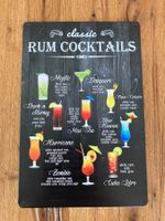 Rum Cocktails / Schönes Blechschild 20 x 30 CM / neu!!!