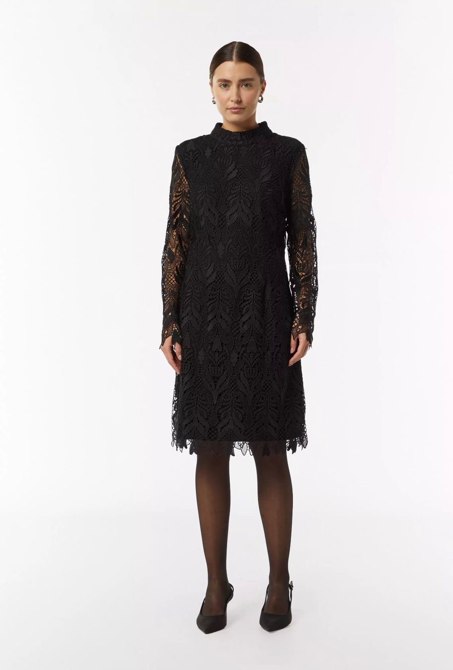 Comma Kleider: Comma EDLES SPITZENKLEID MIT STEHKRAGEN – Neu (gemäss Beschreibung) aus Luzern von Sommer_26