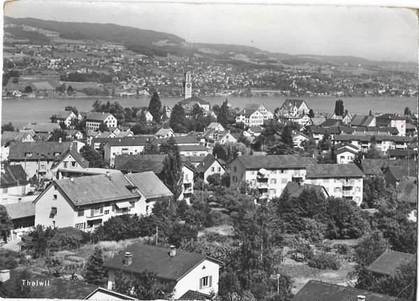 Cartoline postali: Thalwil Gesamtansicht – Usato da Olten venduto da clotaldi