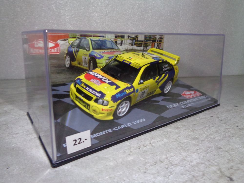 Miniature Voiture SKID VITESSE 1/43 Seat Cordoba WRC Monte Carlo 1999 #9 - Réf SKM99034