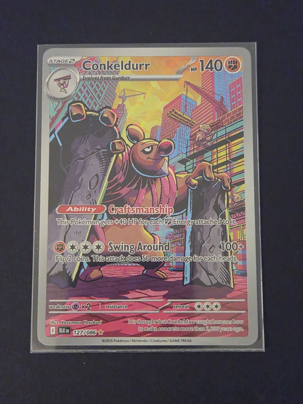 Pokémon Carte collezionabili: Conkeldurr BLK 127/086 (EN) – Nuovo (secondo la descrizione) da Gränichen venduto da defargo
