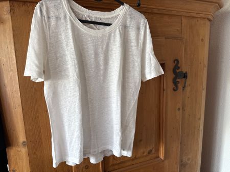 Damen T-Shirt NILE weiss Leinen Grösse S