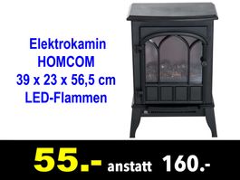 🔴  Elektrokamin HOMCOM 39 x 23 x 56,5 cm LED-Flammen /289B