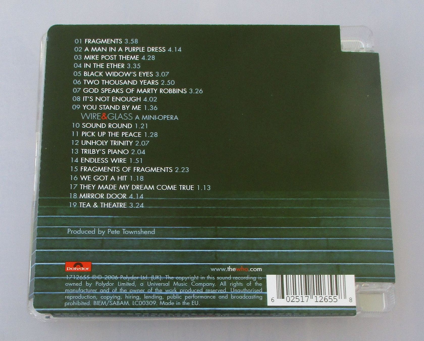 CDs: THE WHO - Endless Wire – Gebraucht aus Wattwil von Muriel11 1