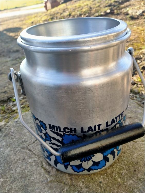 5L Edelstahl Milchkanne Luftdicht - Mit 4-Punkt-Verschluss Für Milch, Wein, Öl, Saft