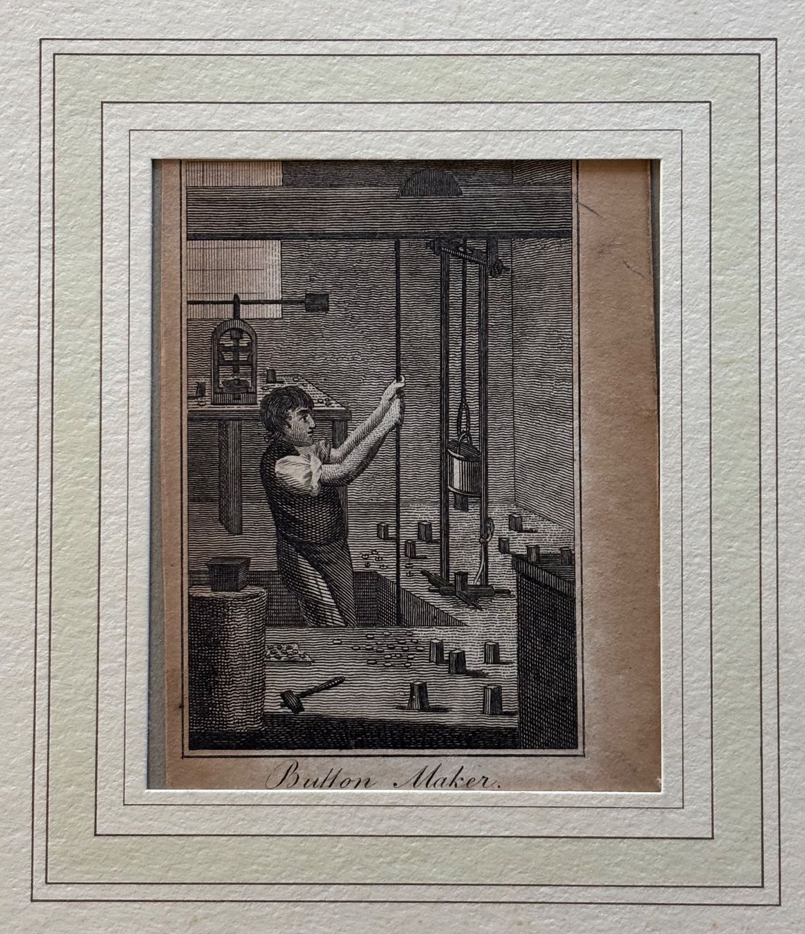 Gravures: Kupferstich Tabart, London, 1804 - Button Maker – D'occasion à Frauenfeld par Merk52 1
