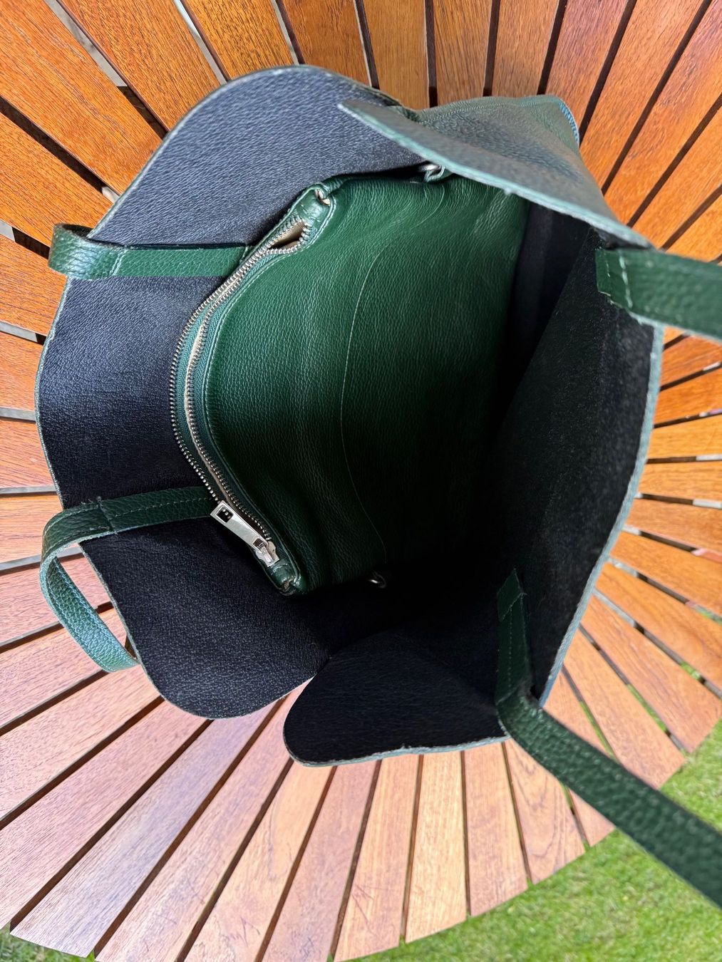 Borse da donna: Damenhandtasche Shopper Leder grün – Usato da Rorbas venduto da tun_m7fz 4
