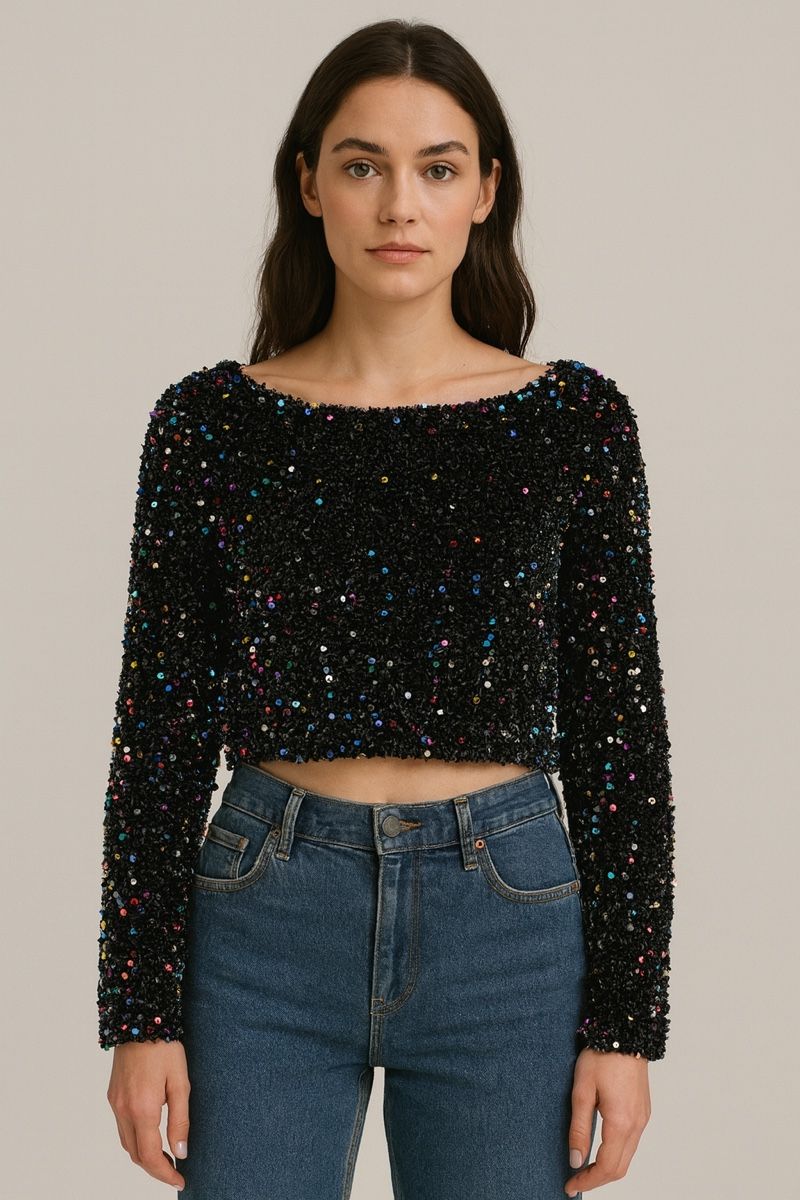 Maglioni & Felpe: Pull à sequins multicolores - Taille M - fêtes ✨ neuf – Nuovo e nell'imballaggio originale da Vuadens venduto da Nina11