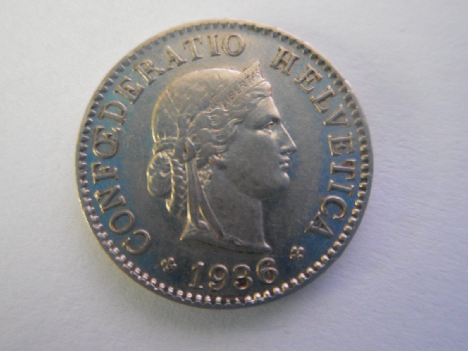 Toutes les monnaies: 5 Rp. 1936 – D'occasion à Kriegstetten par pizlad2010