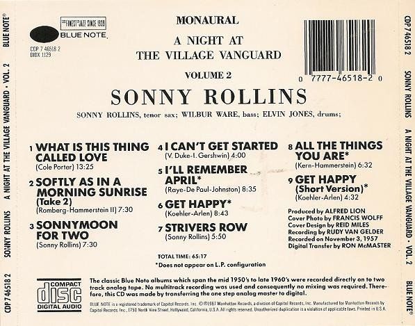 CD: CD SONNY ROLLINS - JAZZ – Usato da PORRENTRTUY venduto da RABAIS_SPORT 1