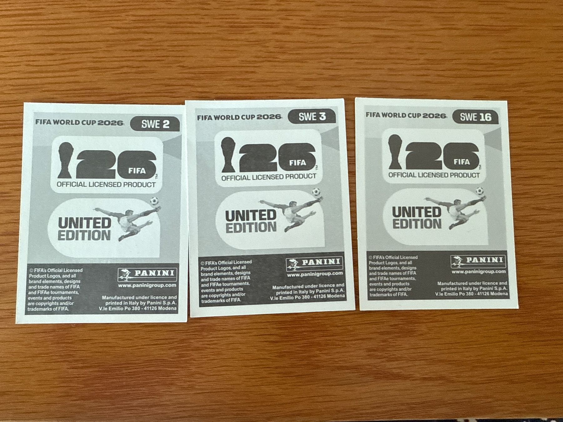 Panini Carte collezionabili: SWE 2,3,16 – Nuovo e nell'imballaggio originale da Savigny venduto da Kinderboutique