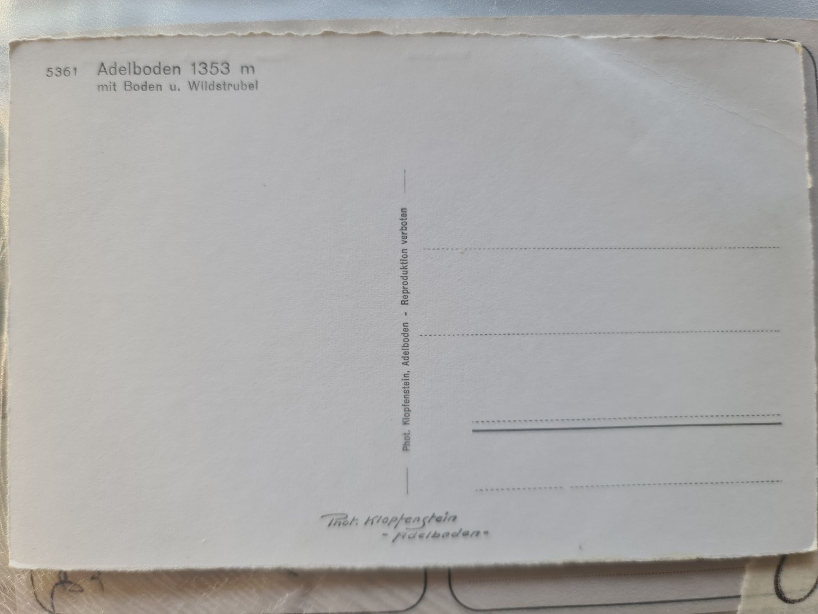Cartoline postali: Ansichtskarte Adelboden ref. 22 – Usato da Dintikon venduto da Vexi 1