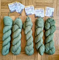 5x Rosy Green zertifizierte Bio Merino Wolle