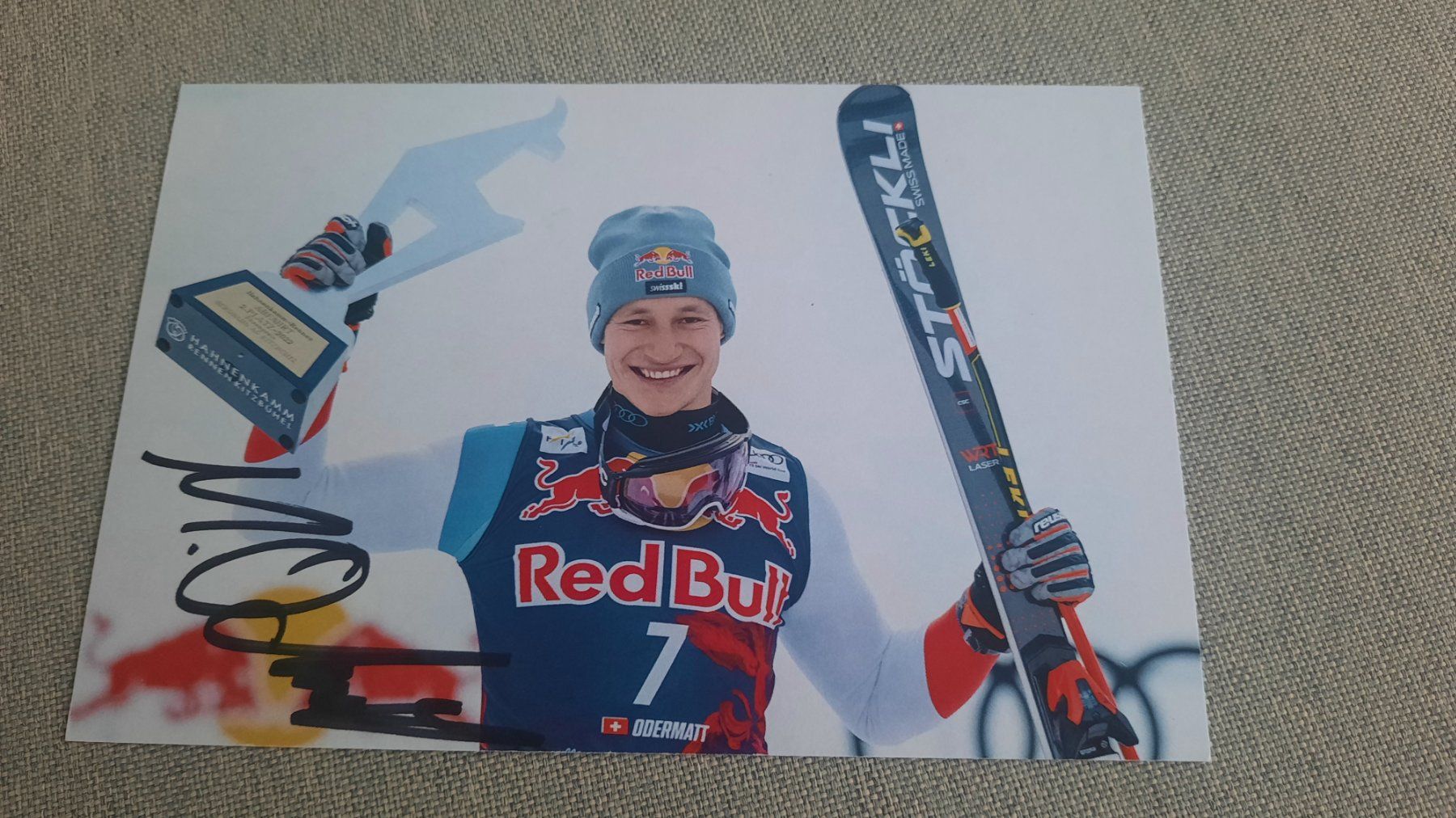 Autografi: Autogrammkarte Marco Odermatt – Usato da Schmerikon venduto da Olympia04