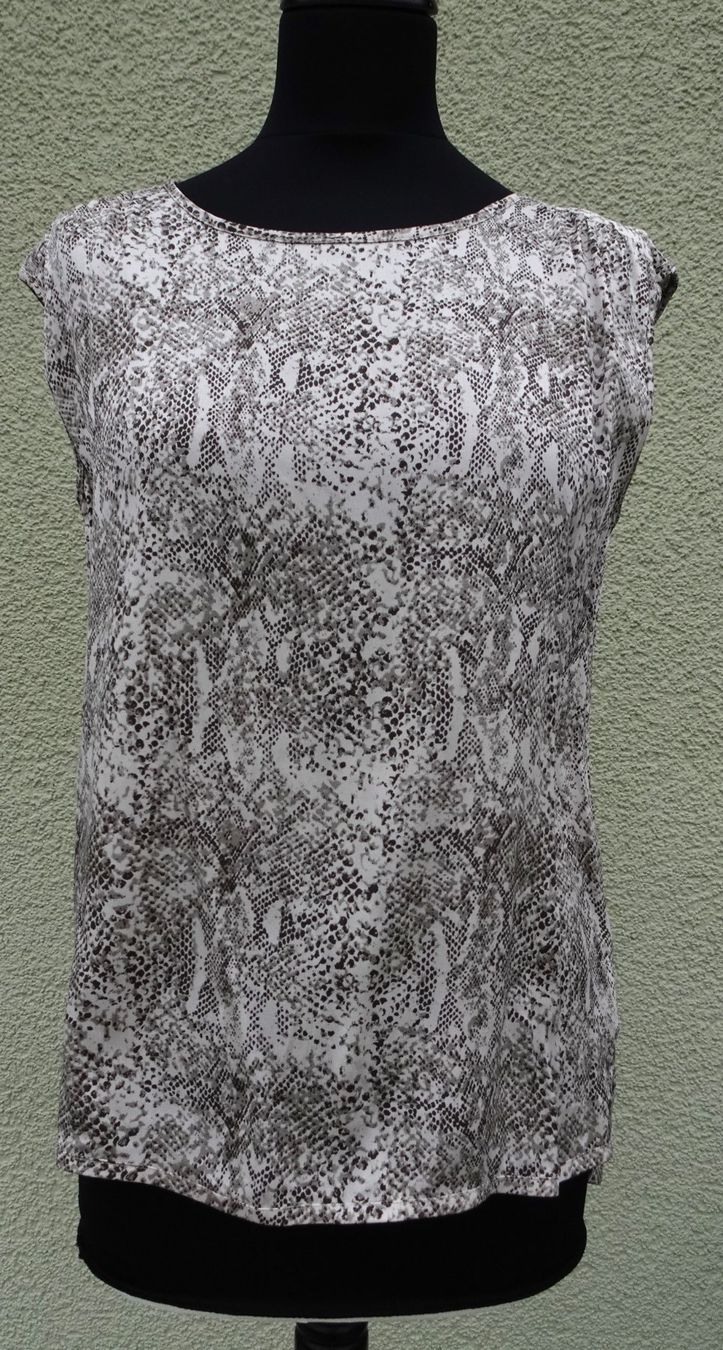 Repeat Tops: Shirt Top Seide Repeat braun beige Gr S 38 – Gebraucht aus Winterthur von blumeblau77