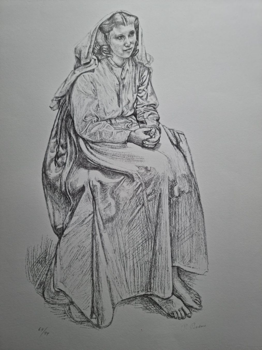 Grafica & Litografie: BODMER PAUL LITHOGRAPHIE SIGNIERT NUMMERIERT – Usato da Gersau venduto da grafik-kunst