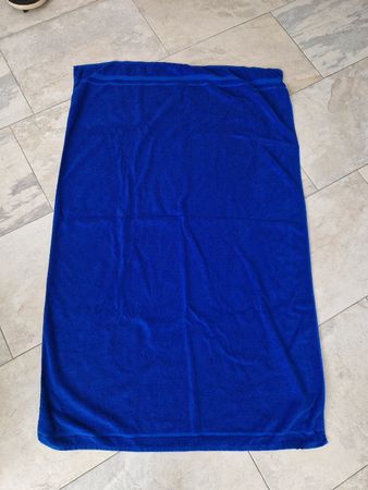 Blaues Badetuch MOOD, Baumwolle, Top Zustand / 100 x 150cm