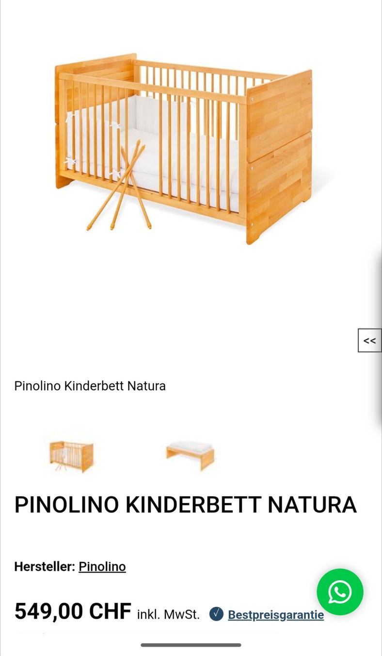 Pinolino Lits: Kinderbett – D'occasion à Zürich par sadi9 3