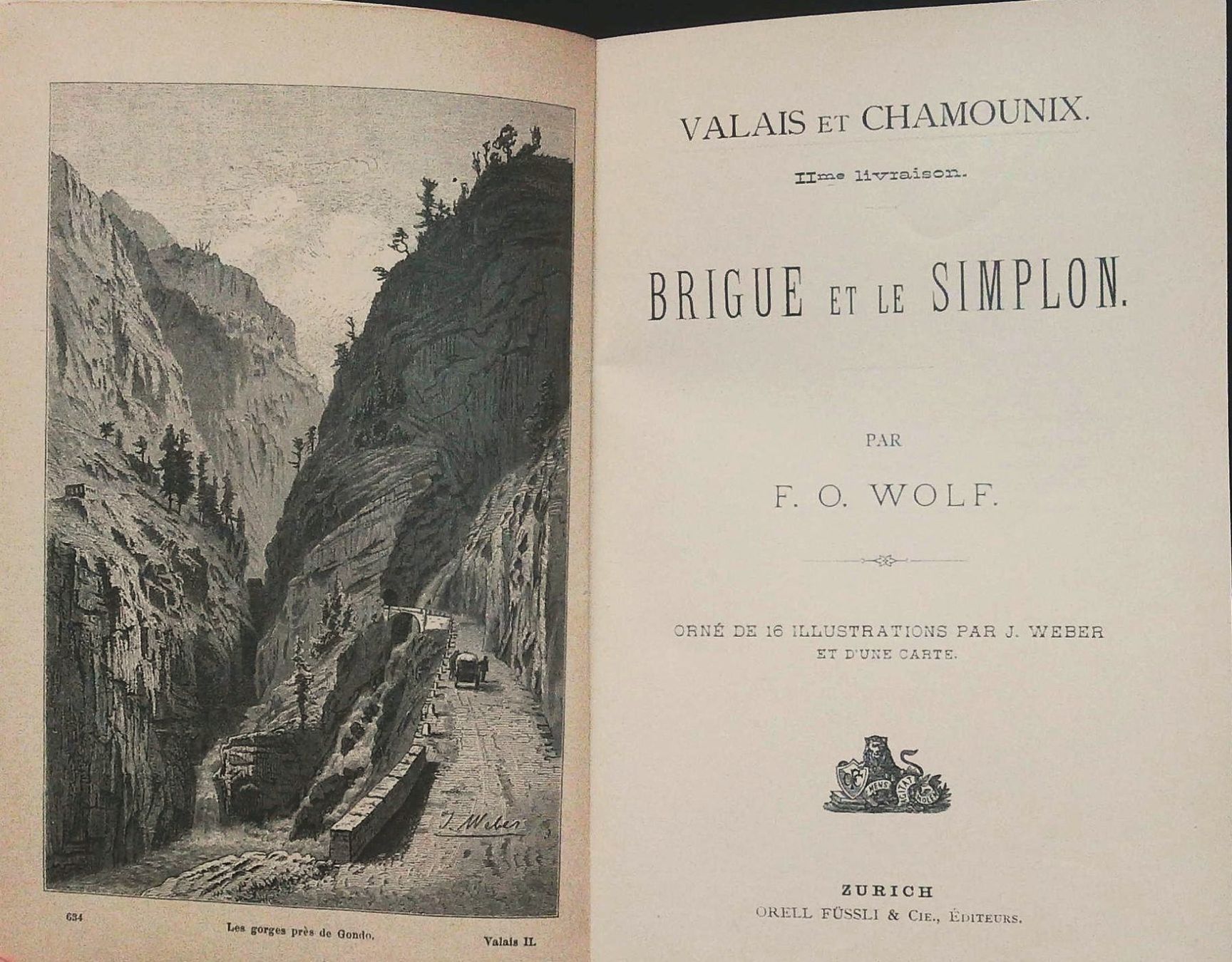 Libri: Brig Simplon Wanderbild  um 1885 – Usato da Rafz venduto da Helvet32 1