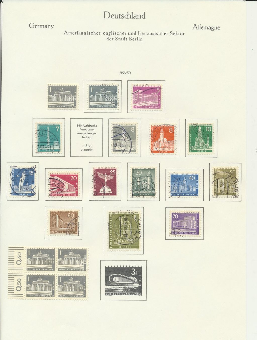 Alle Briefmarken: Berlin - Lot, Teilsammlung – Gebraucht aus Winterthur von Zupogeru 4