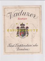 Etikette für Wein - Vaduzer Kretzer /bd