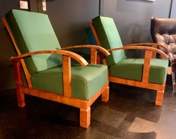 SALE: Paar Art Deco Sessel 1930er Bauhaus René Gabriel-Stil