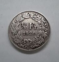 1/2 Franken Silber 1920