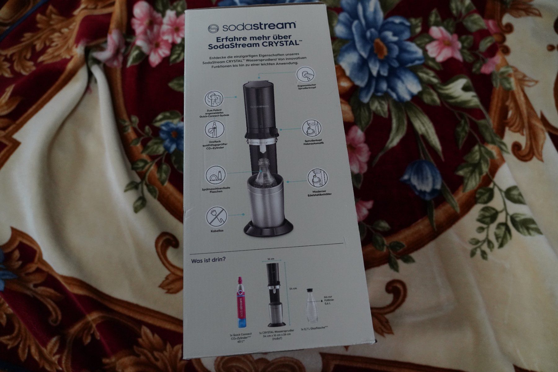 Elettrodomestici da cucina: SodaStream Crystal CQC mit Leonardo 4Gläser – Nuovo e nell'imballaggio originale da Kollbrunn venduto da ktngttaa 3