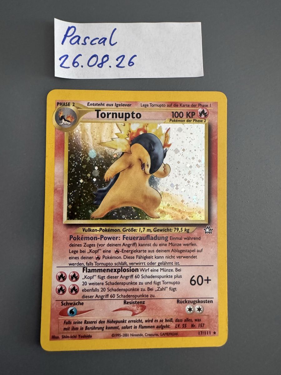 Pokémon Carte collezionabili: Feurigel, Igelavar & Tornupto Pokemon neo genesis DE – Usato da Wald ZH venduto da Boltriz 3