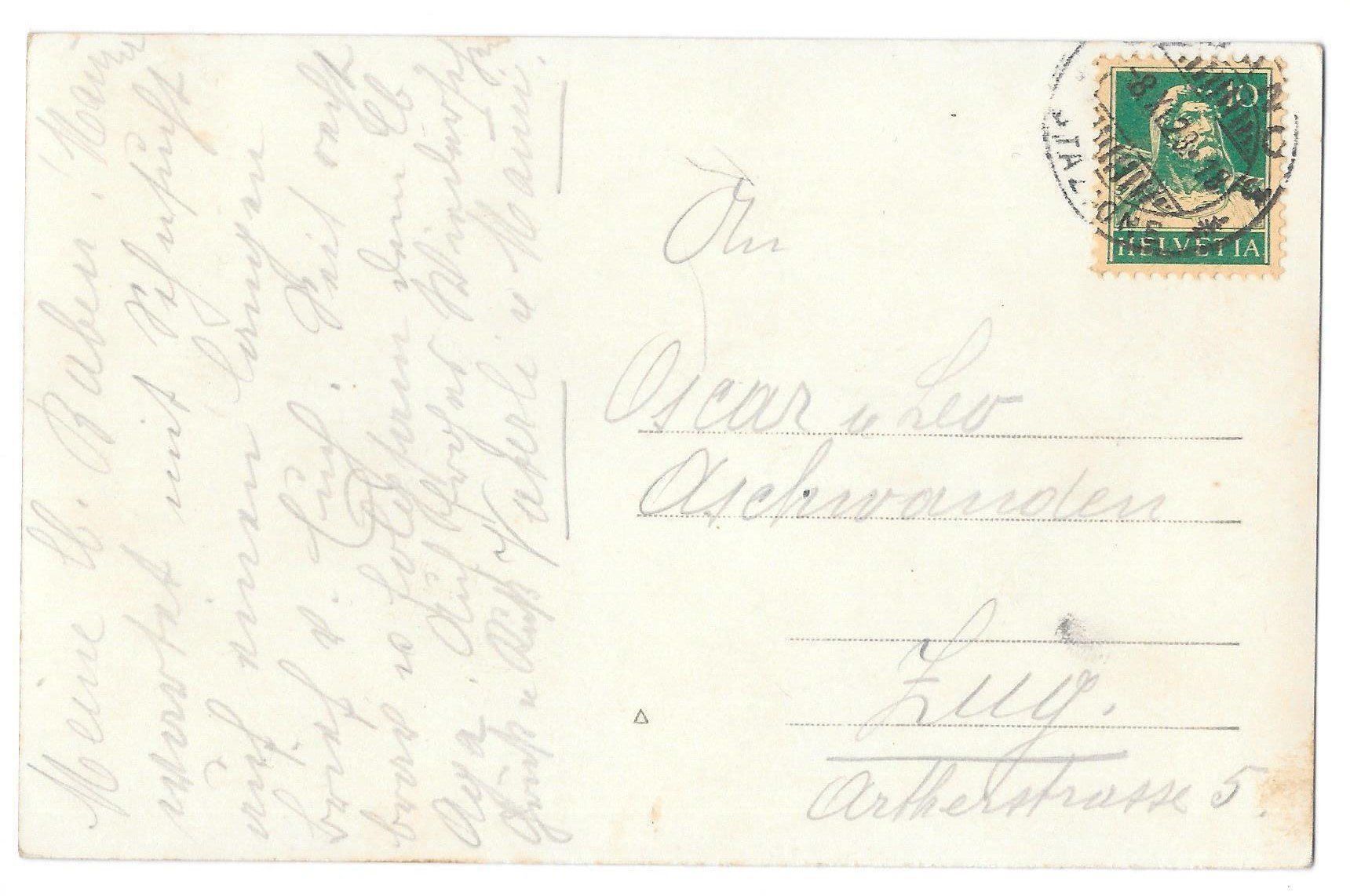 Cartoline postali: Lugano Hochwasser / acqua alta – Usato da Olten venduto da clotaldi 1