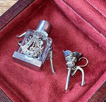 Parfum Flakon 925 Silber antik