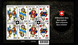 2018 Kleinbogen Jass SBK 1695 - 1698 Ersttag