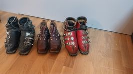 3 paar antike Skischuhe (Henke)