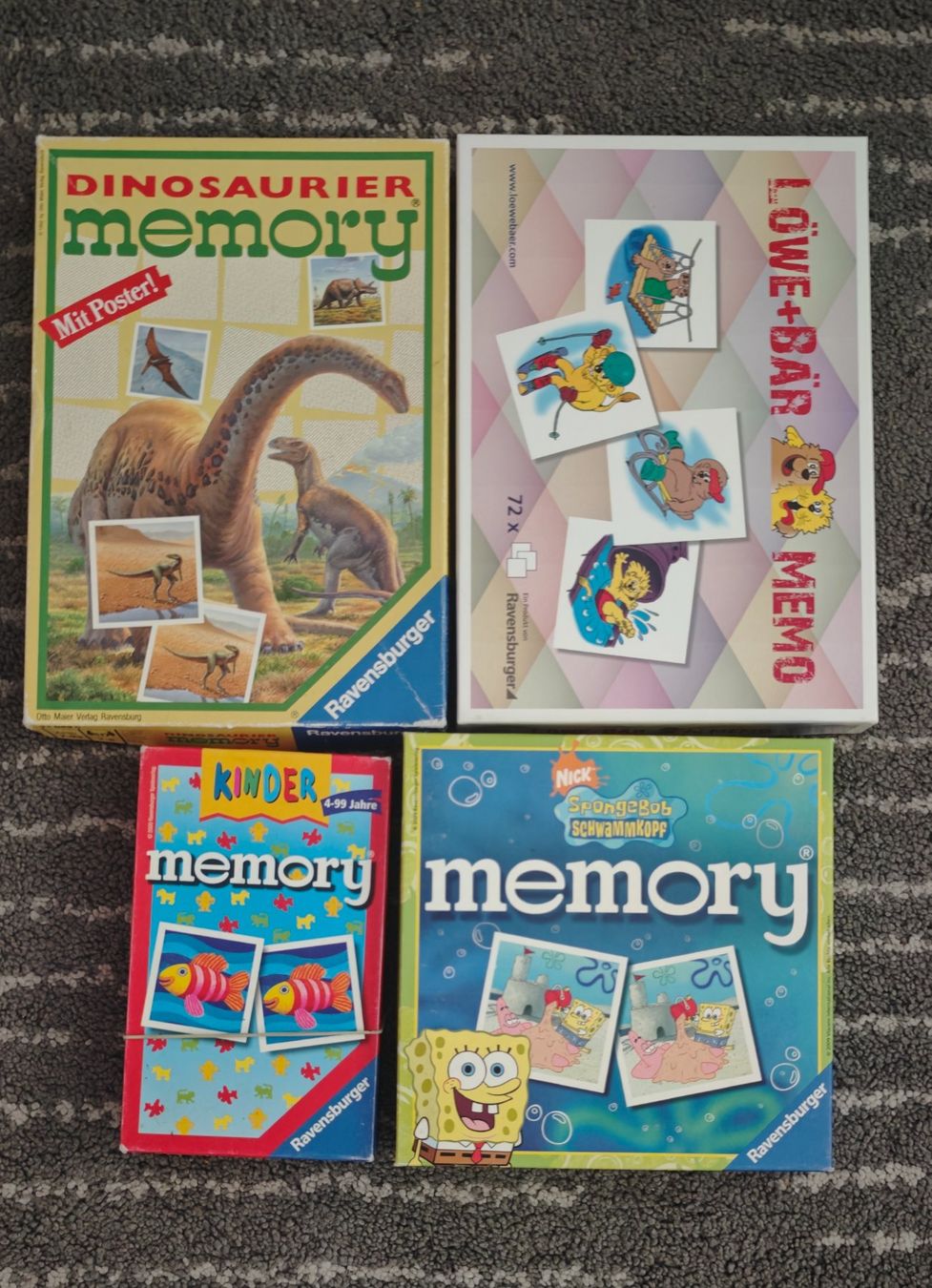 Ravensburger Spiele: 4x Ravensburger Memory Spiele Set – Gebraucht aus Gams von MissTraveller