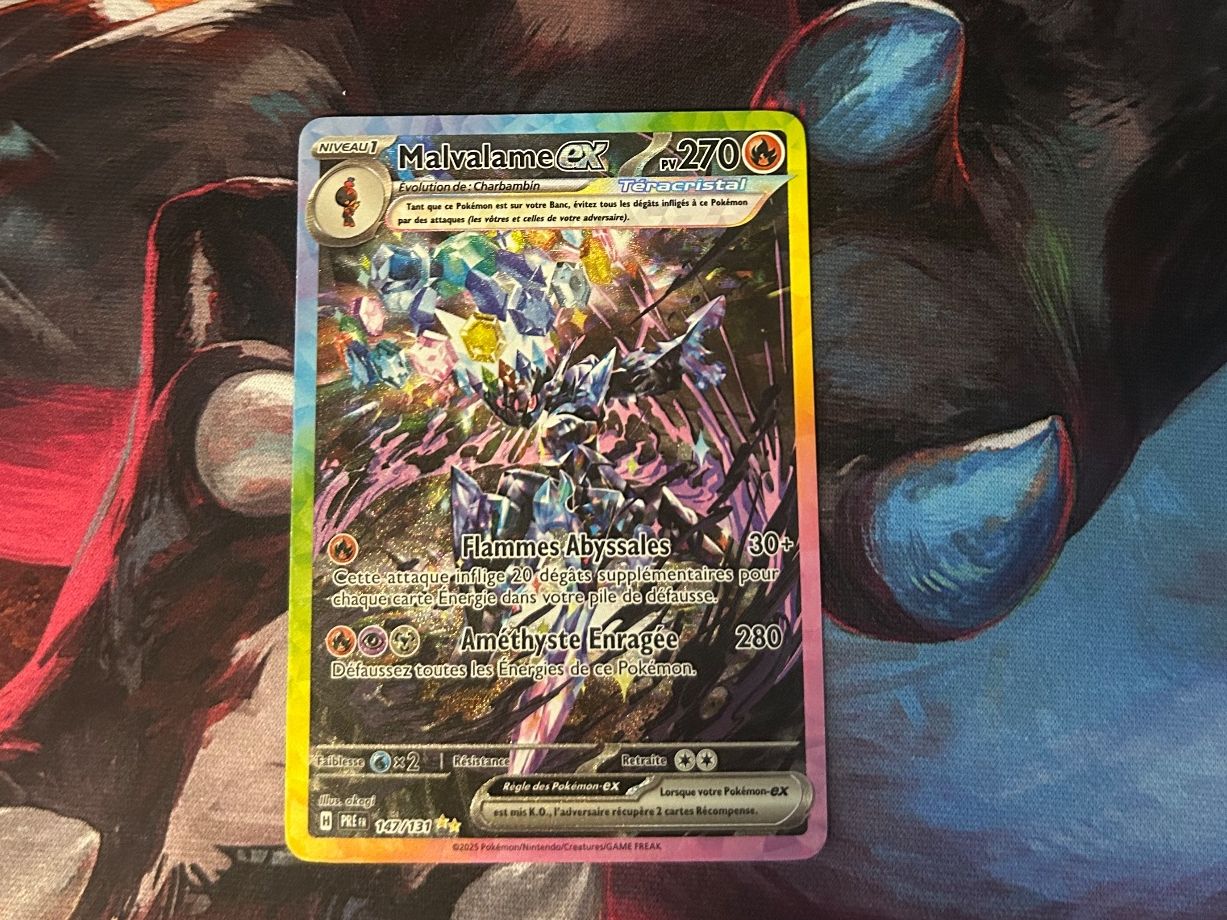 Pokémon Carte collezionabili: Pokémon Malvalame Ex Évolution Prismatique 147/131 – Usato da Sion venduto da mar_w868