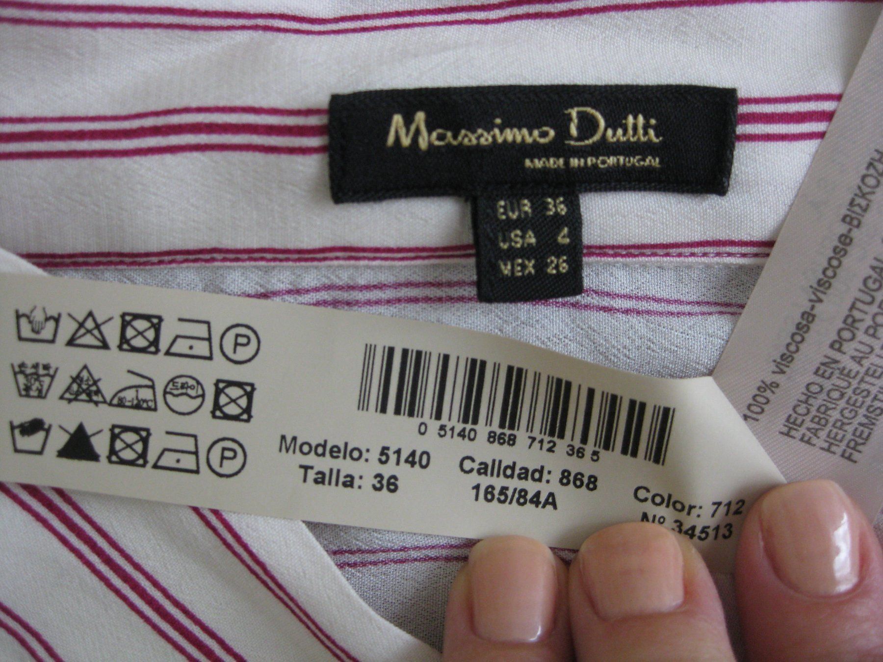 Massimo Dutti Camicette: MASSIMO DUTTI Damen Bluse 36 ungetragen – Nuovo (secondo la descrizione) da Buchs SG venduto da miska01 3