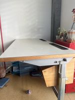 Schreibtisch Holz Metall