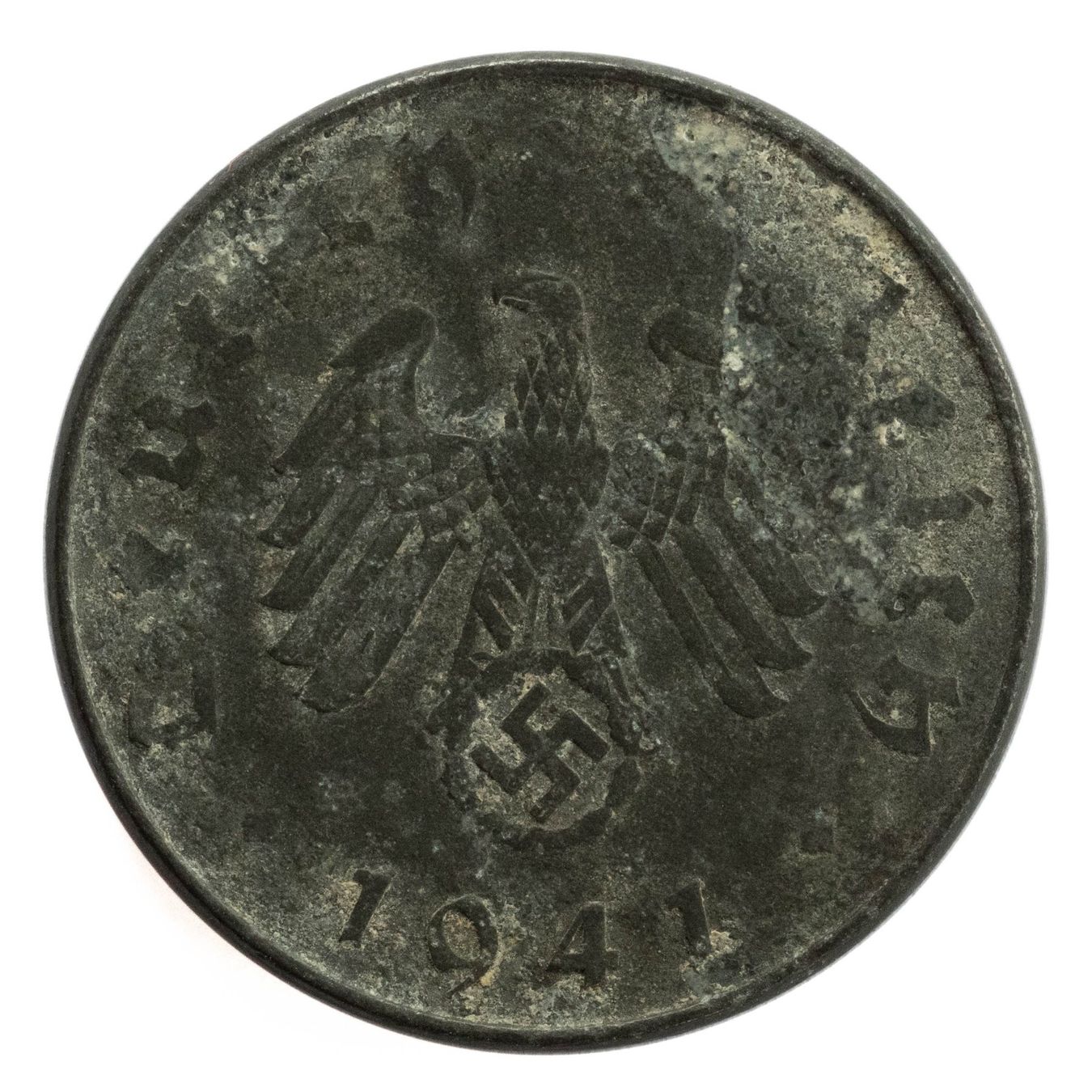 Tutti le monete: Deutschland - 10 Reichspfennig - 1941 - D – Usato da Rotkreuz venduto da num_6343 1