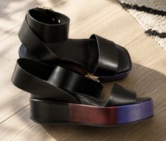 Sandales Paul Smith cuir noir taille 37 neuves avec boîte