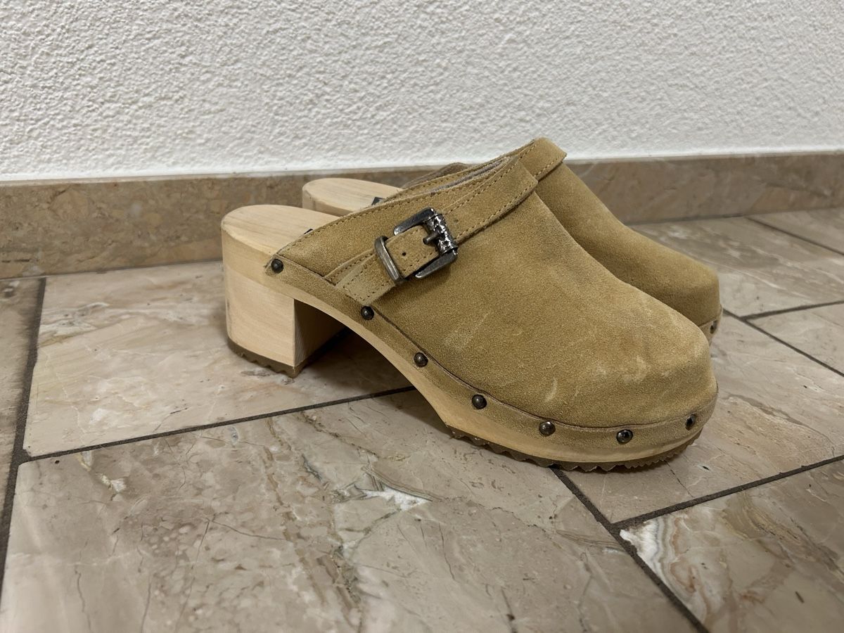 Scarpe da donna: Holz-Zockel Wildleder in beige – Usato da Zürich venduto da sop_82jx 2