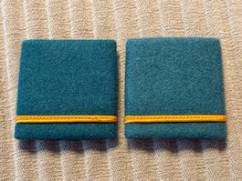 1 Paar Patten: Leutnant Versorgungstruppen - Schweizer Armee