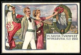 Würzburg, 14. Bayerisches Turnfest Juli