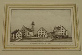 GOMMISWALD, LITHOGRAPHIE VON PAUL WYSS