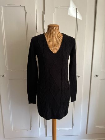 Strickkleid schwarz XS