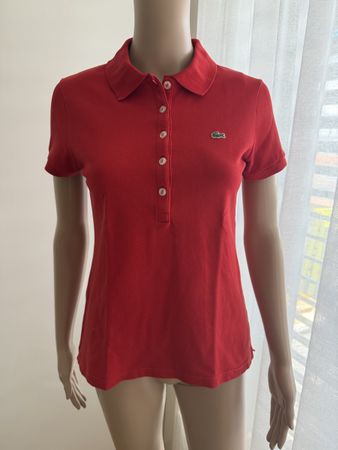 Lacoste Polo Shirt Rot Gr38 