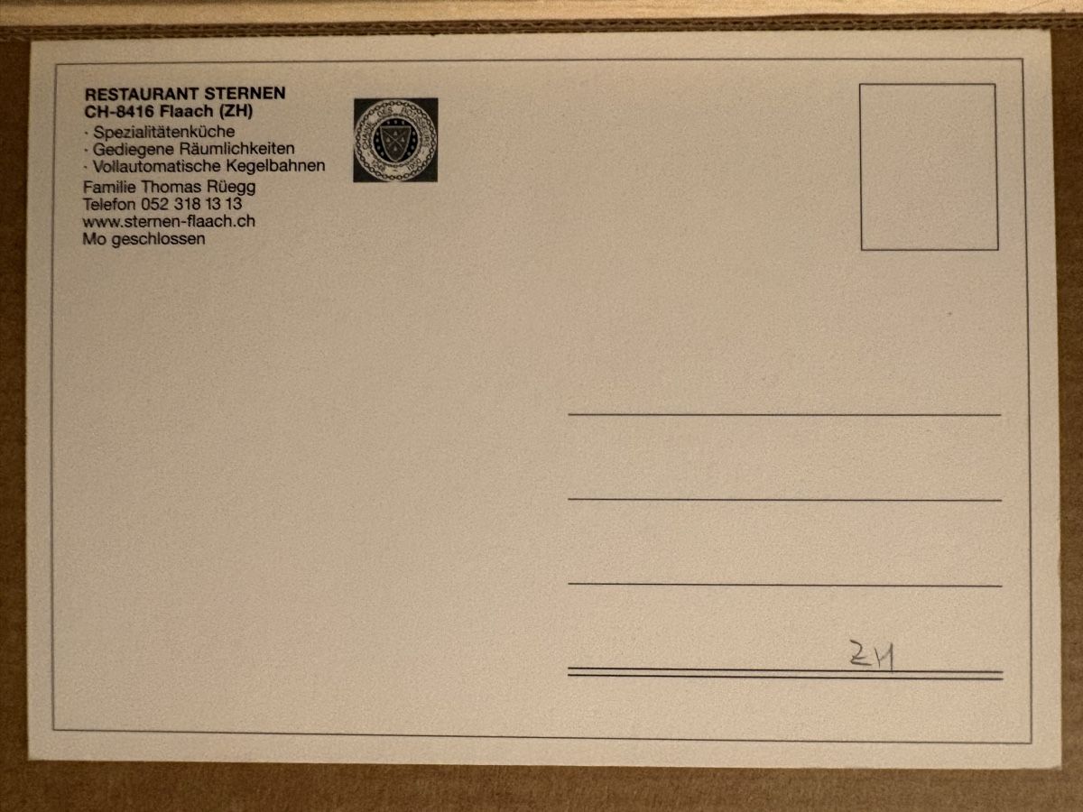 Cartoline postali: AK von Restaurant Sternen in Flaach – Usato da Rümlang venduto da Kartenpost1 1